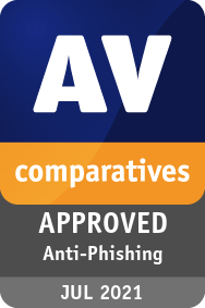 AVComparatives在2021年授予Avast反网路钓鱼证书。