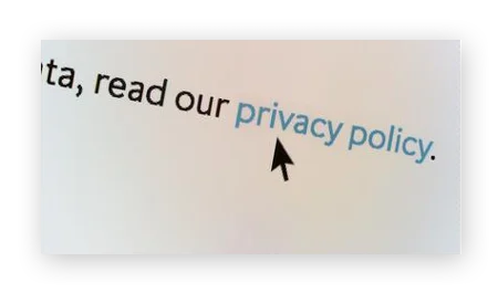 阅读网站的隐私政策以确认其安全性。